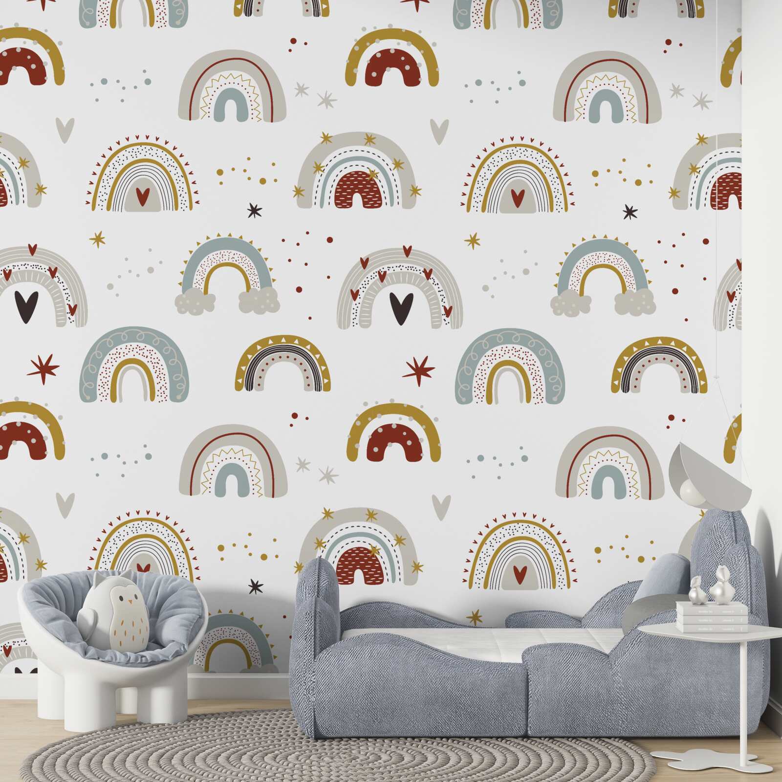 Papier peint toutes sortes d'arcs-en-ciel abstraits