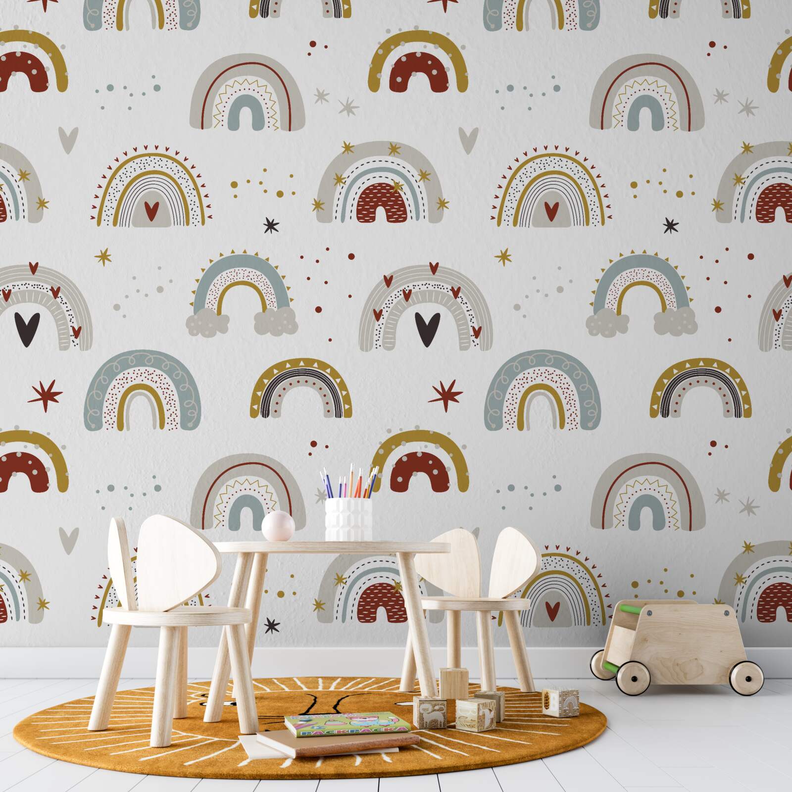 Papier peint toutes sortes d'arcs-en-ciel abstraits