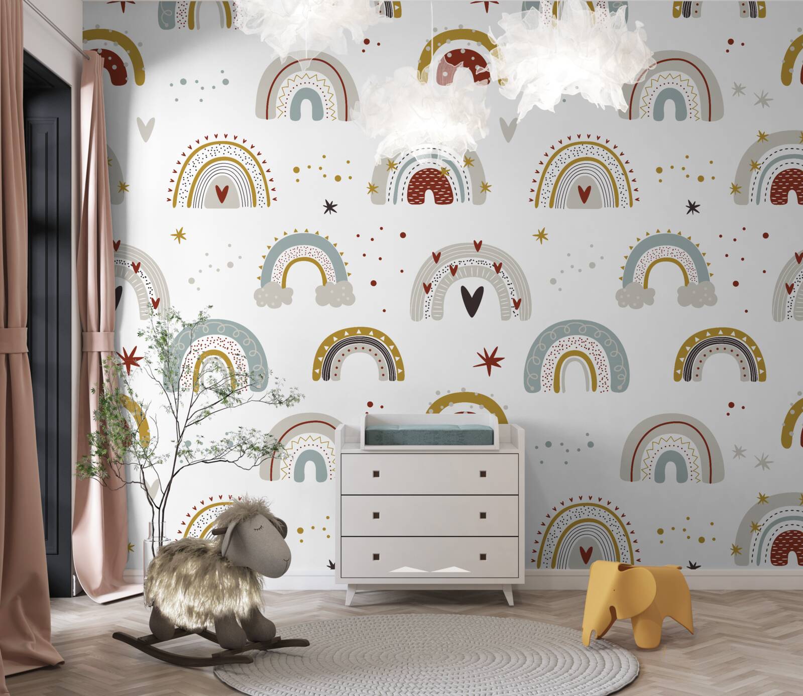 Papier peint toutes sortes d'arcs-en-ciel abstraits