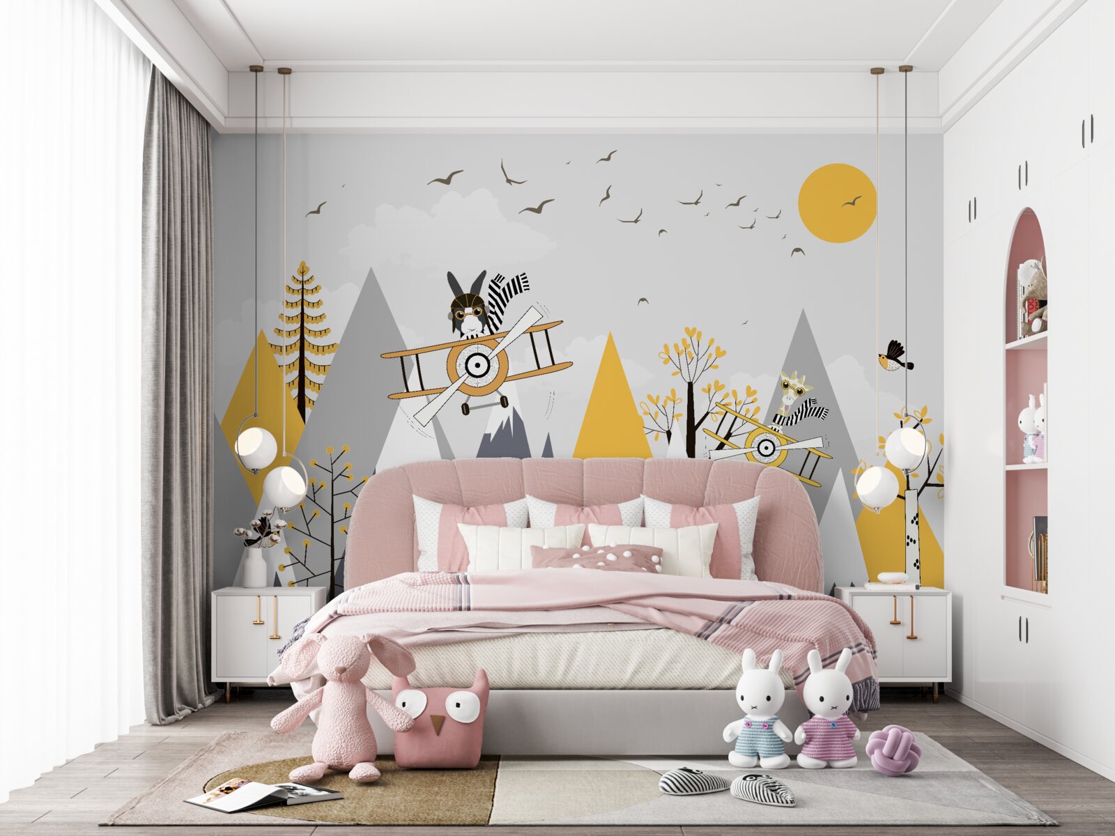 Papier peint les animaux dans les véhicules aériens