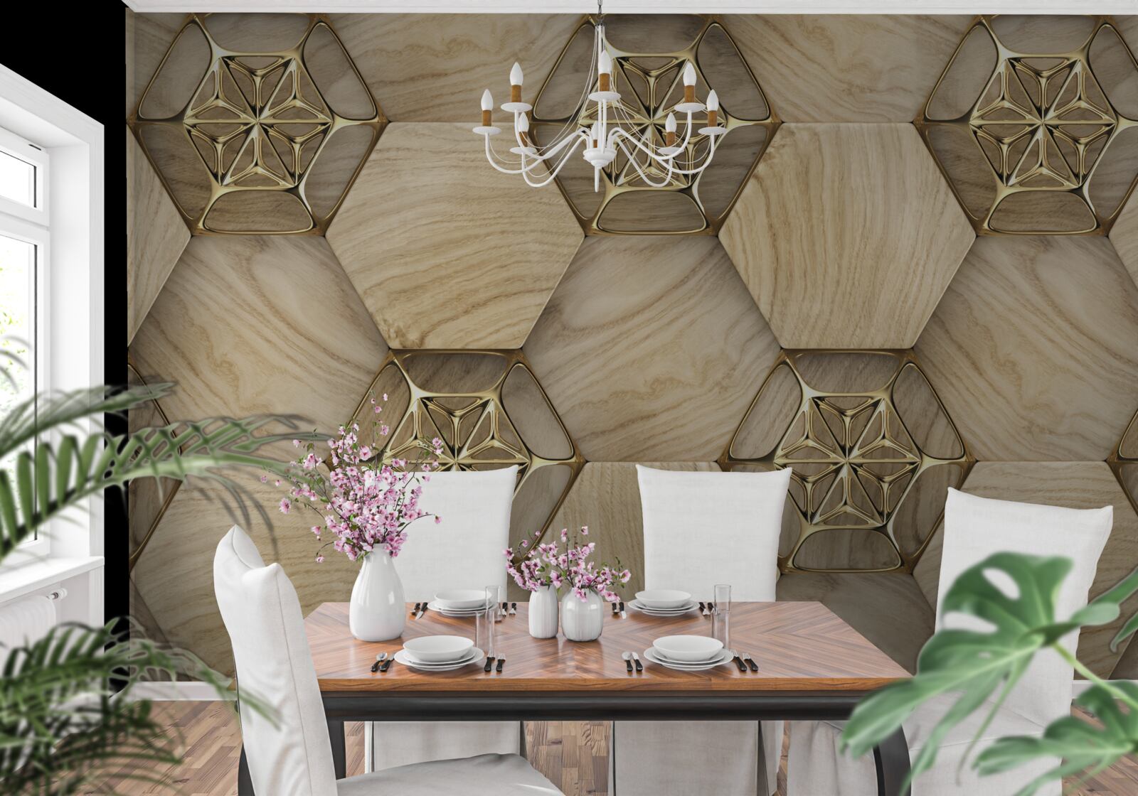 Papier peint sol de style abstrait