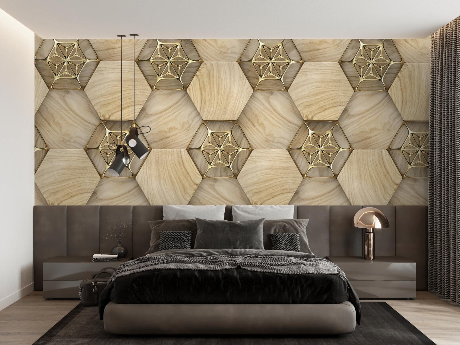 Papier peint sol de style abstrait