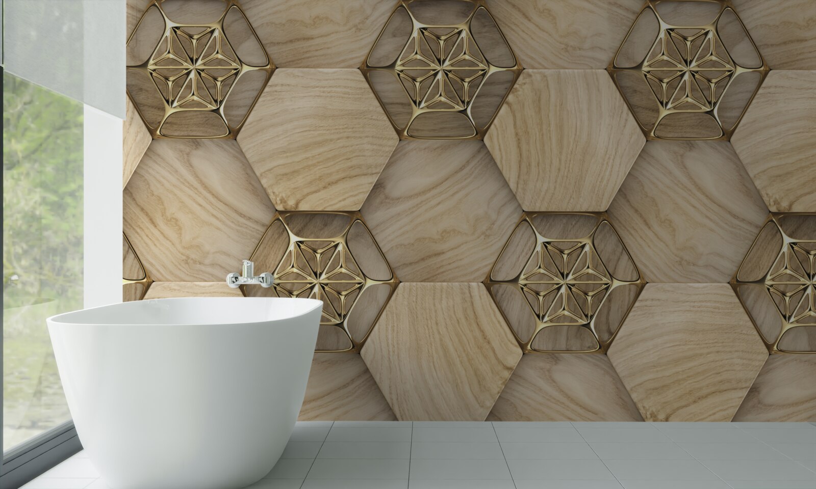 Papier peint sol de style abstrait