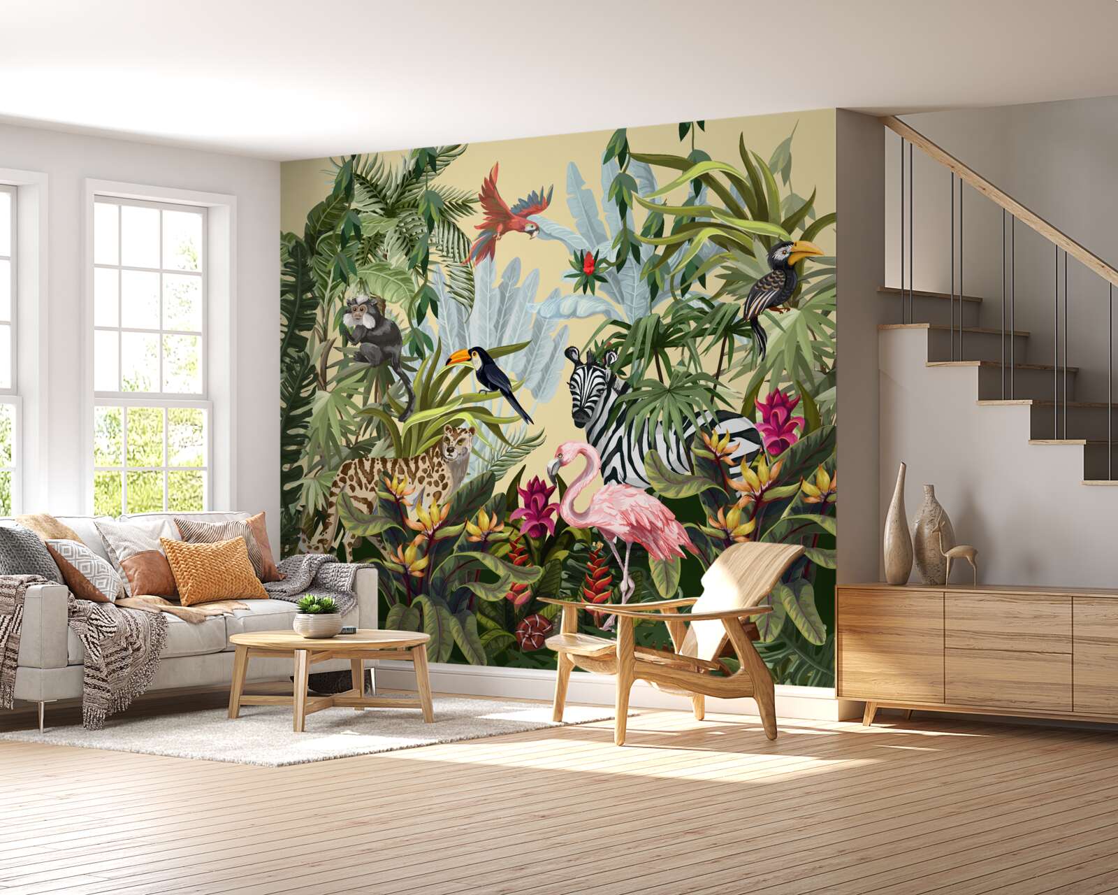 Papier peint les habitants de la forêt tropicale