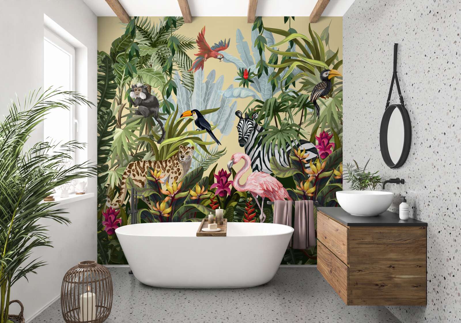 Papier peint les habitants de la forêt tropicale