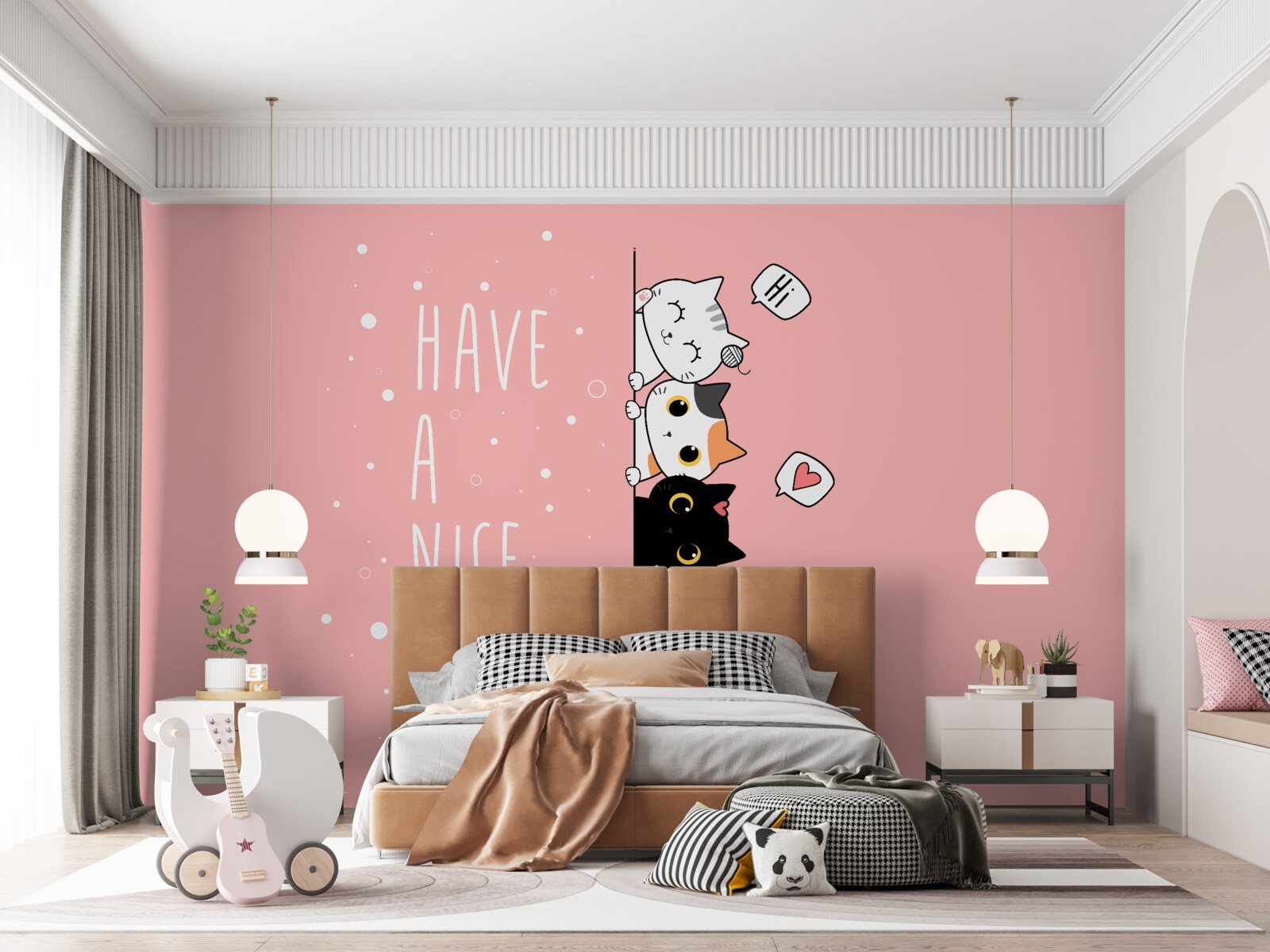 Papier peint les petits chats sortent