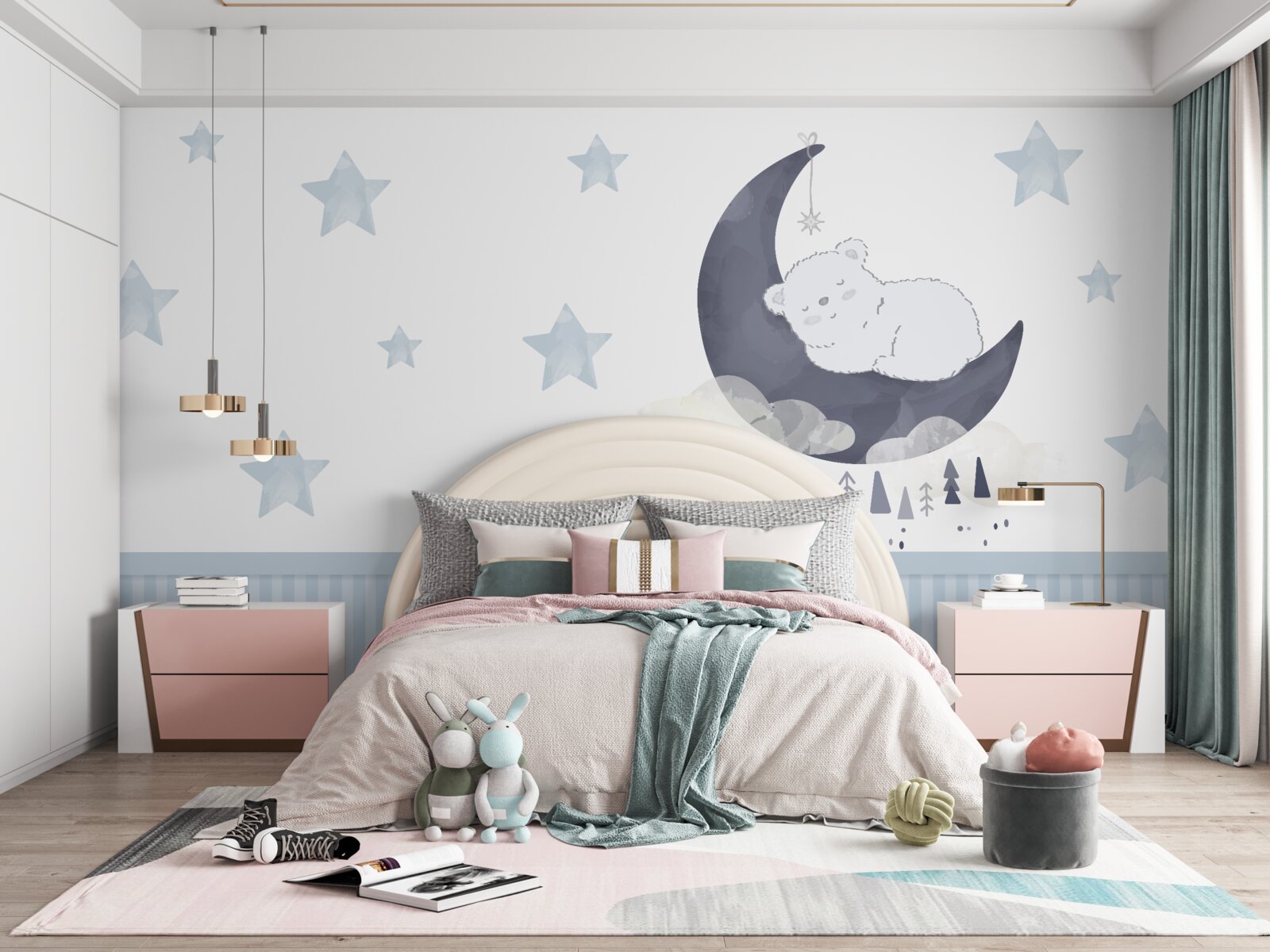 Papier peint satellite bear on earth