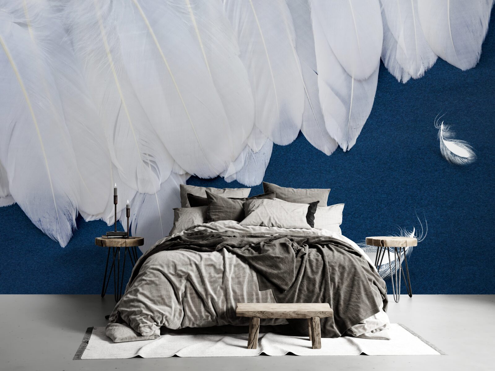 Papier peint duvet léger et doux