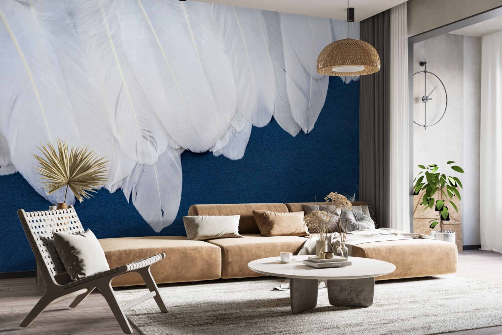 Papier peint duvet léger et doux