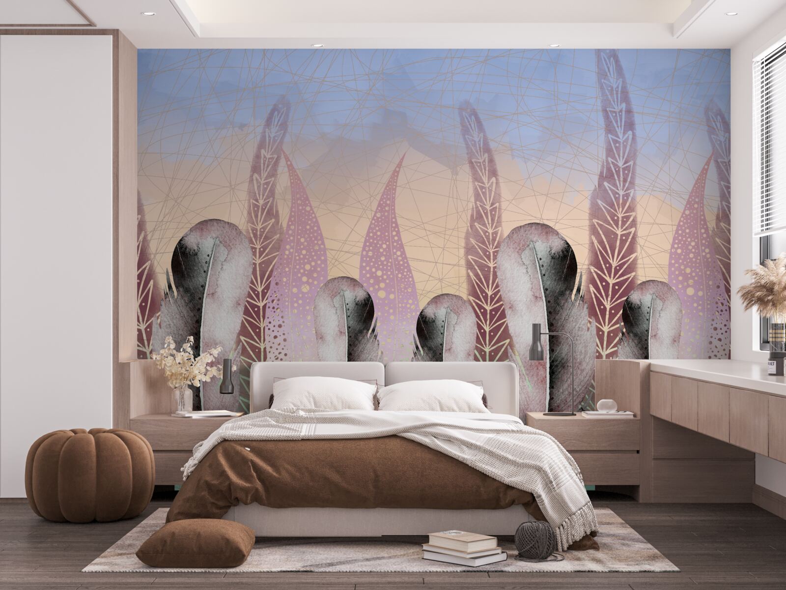 Papier peint collection de stylos vectoriels