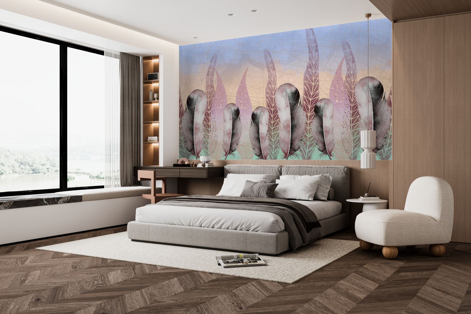 Papier peint collection de stylos vectoriels