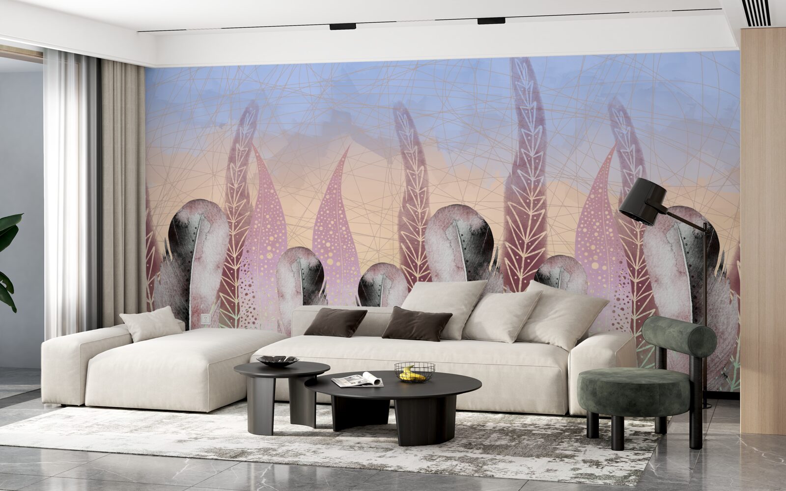 Papier peint collection de stylos vectoriels