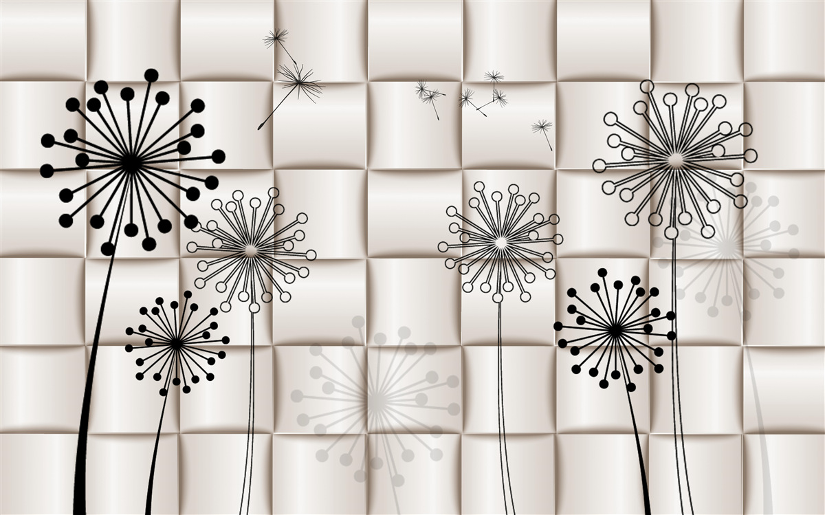 Papier peint des mille-pattes et des petits oiseaux inhabituels