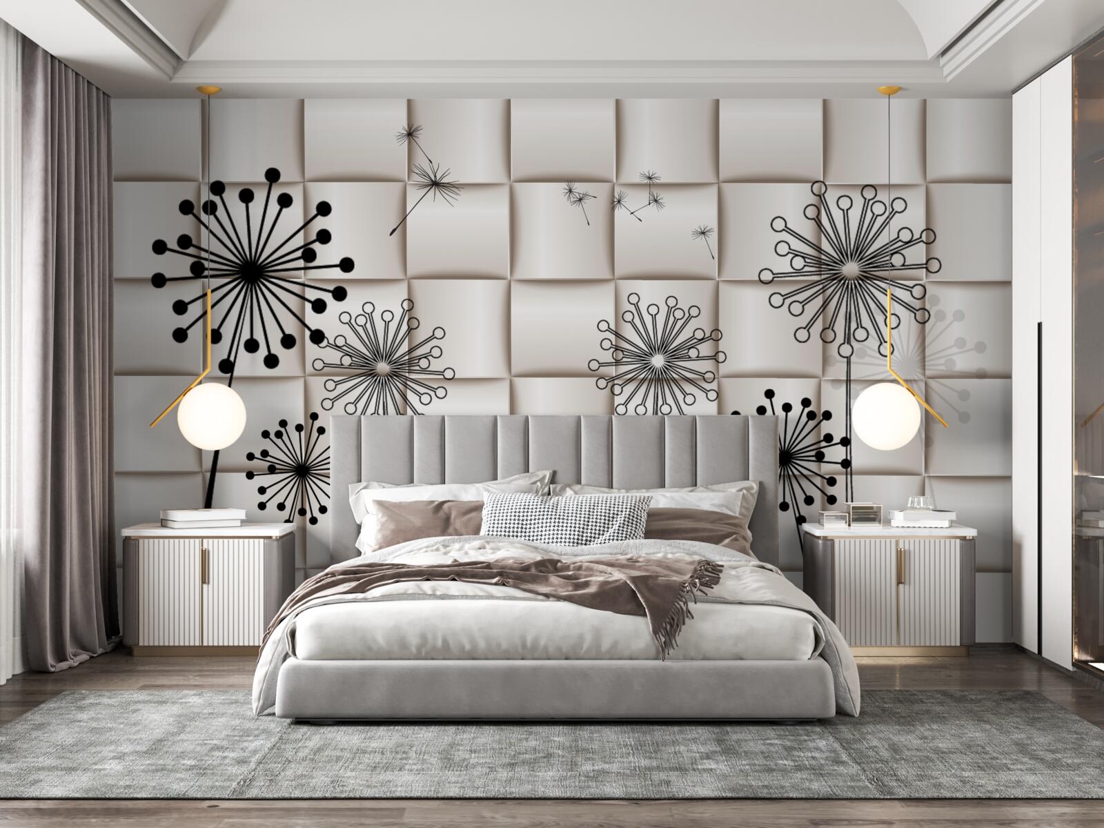 Papier peint des mille-pattes et des petits oiseaux inhabituels