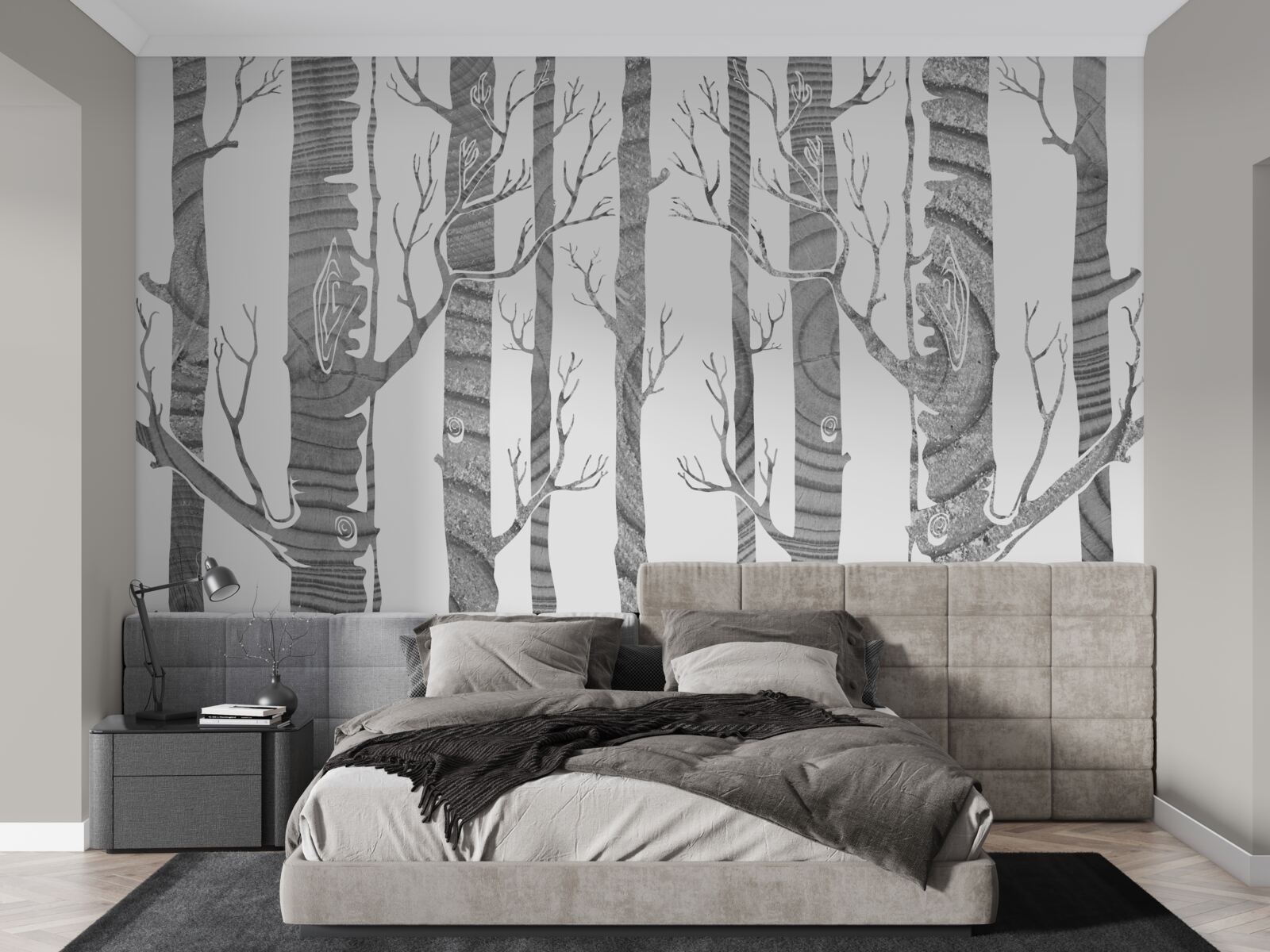 Papier peint birch grove insolite