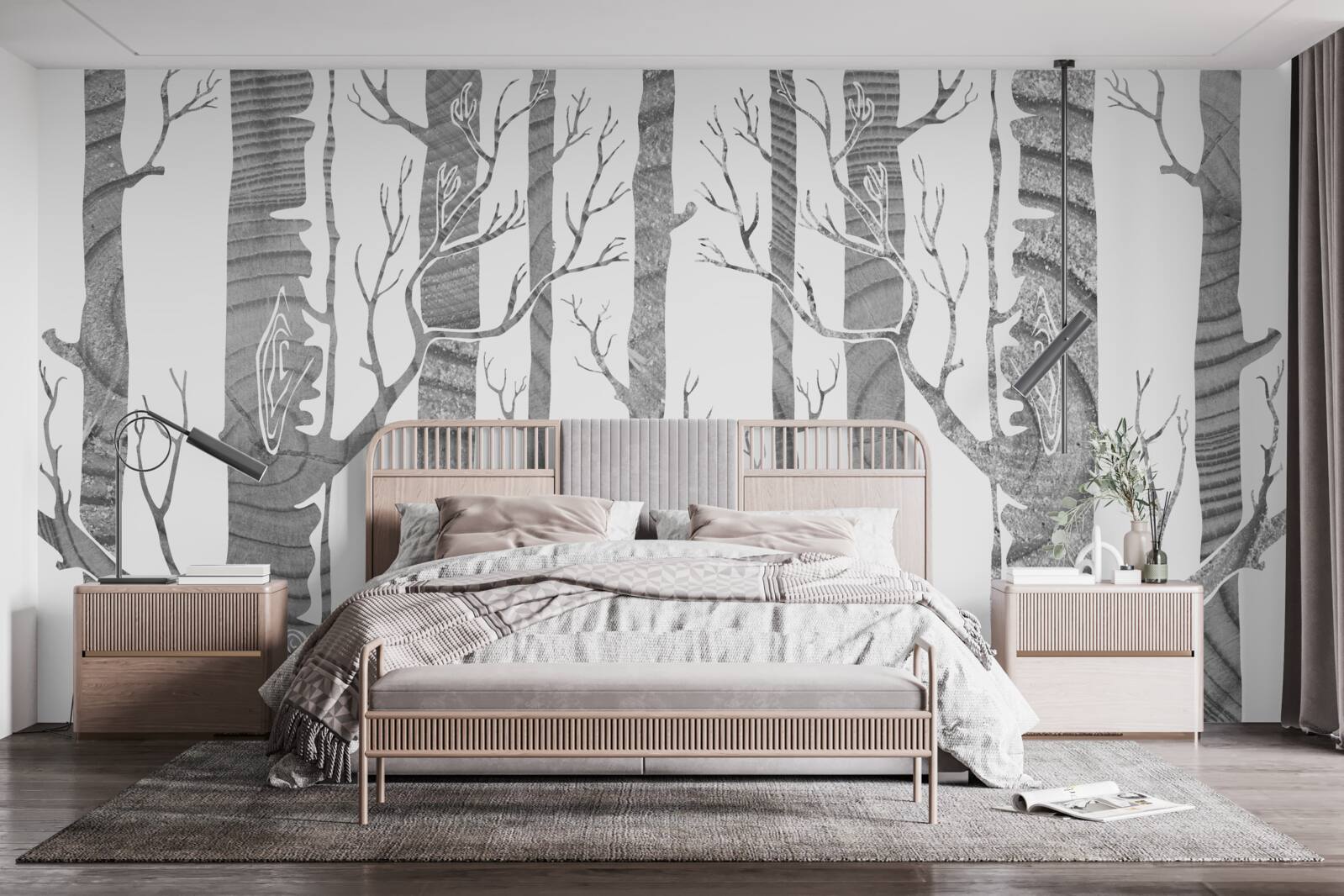 Papier peint birch grove insolite