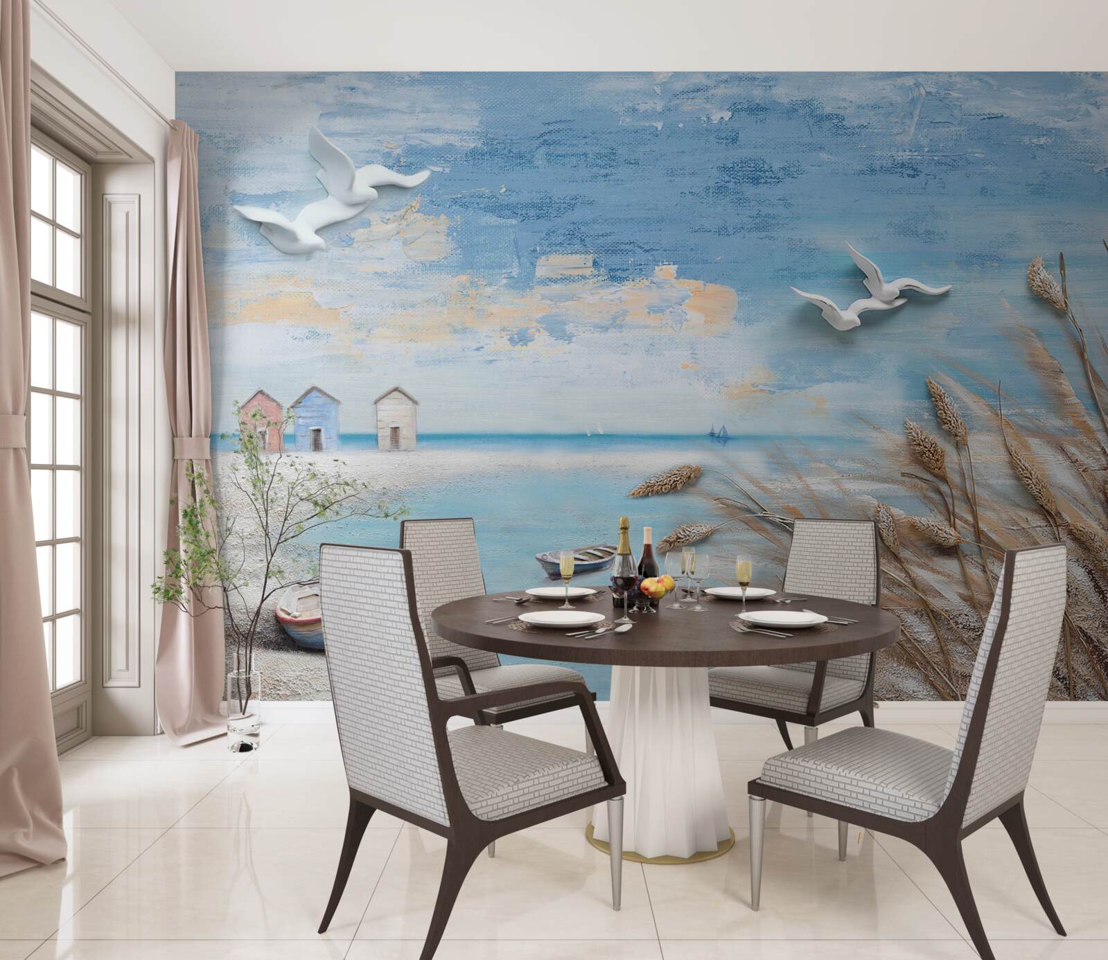 Papier peint la côte à l'automne