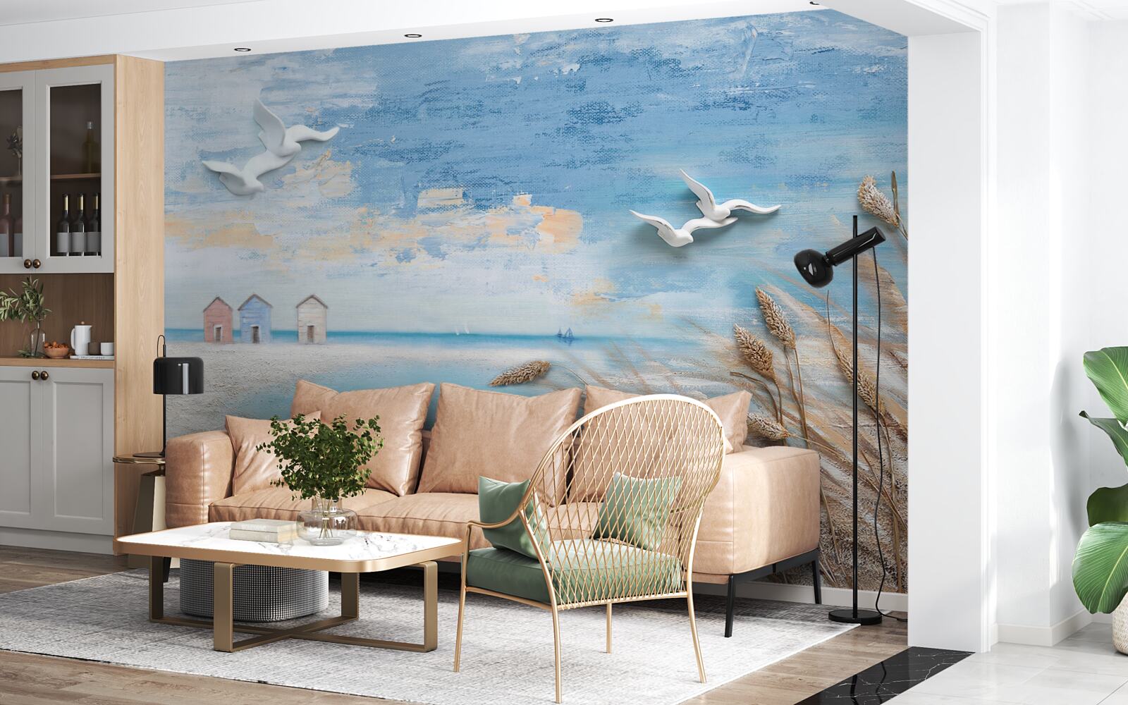 Papier peint la côte à l'automne