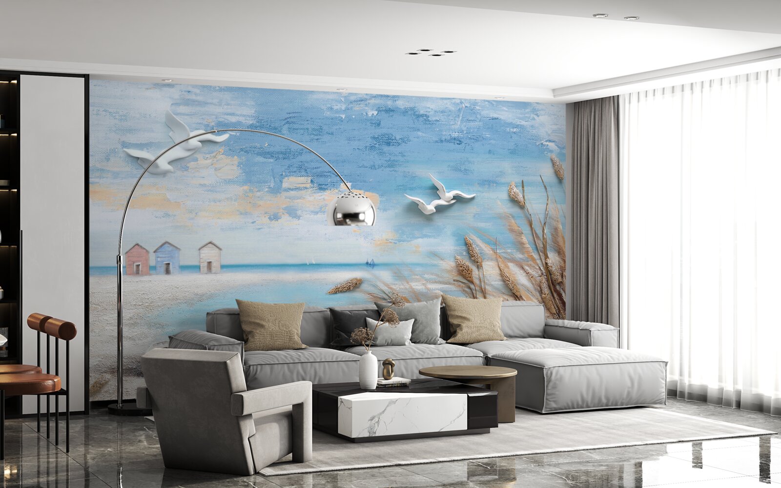 Papier peint la côte à l'automne