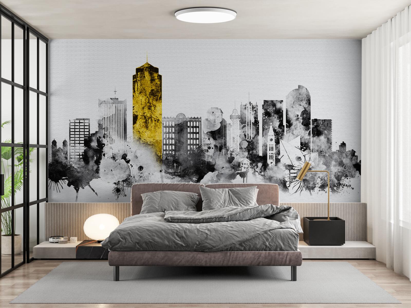 Papier peint la ville en résumé