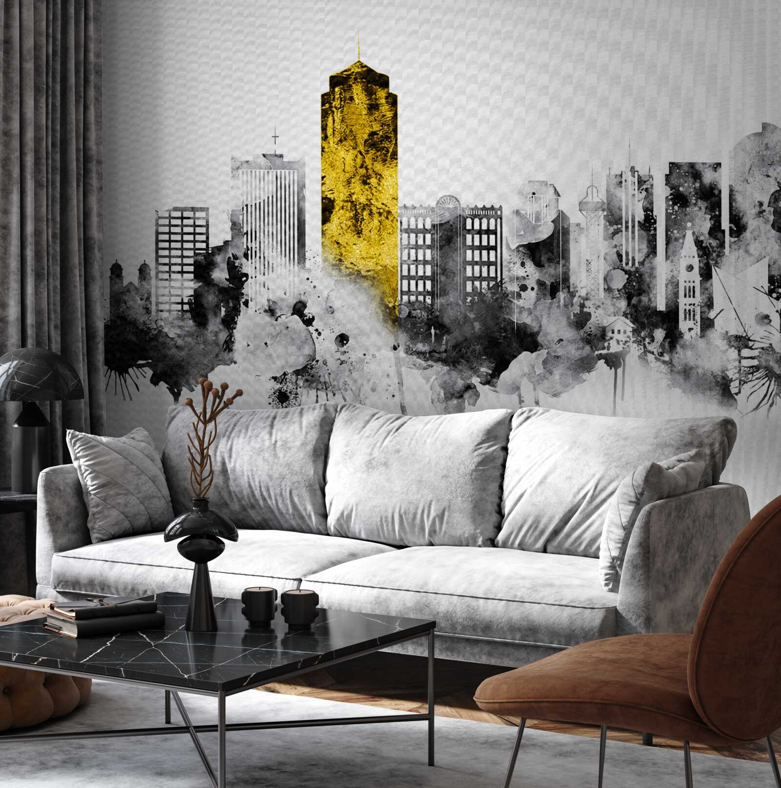 Papier peint la ville en résumé