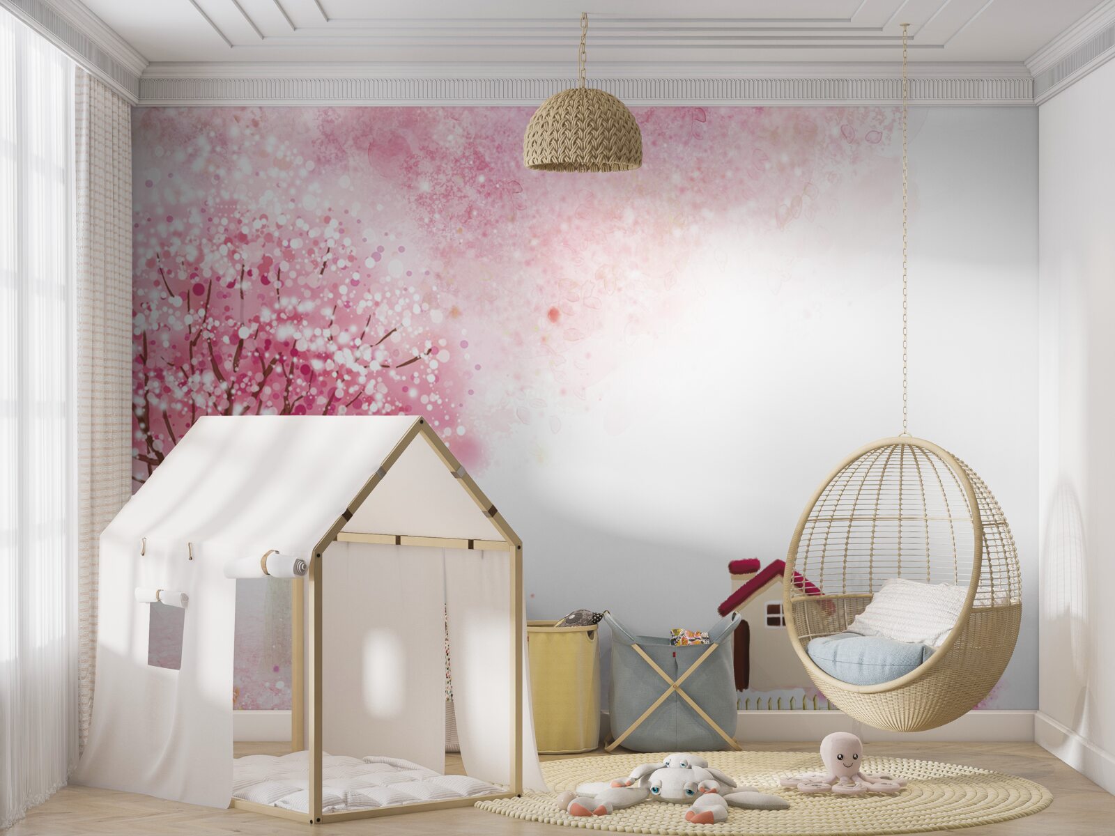 Papier peint Maison de jardin de style japonais