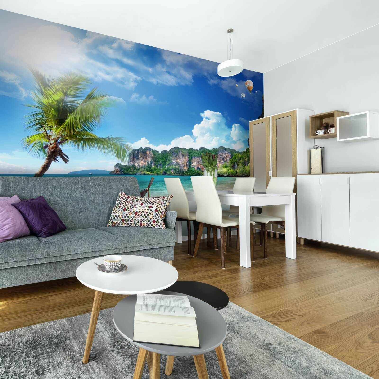 Papier peint quai sur une île abandonnée