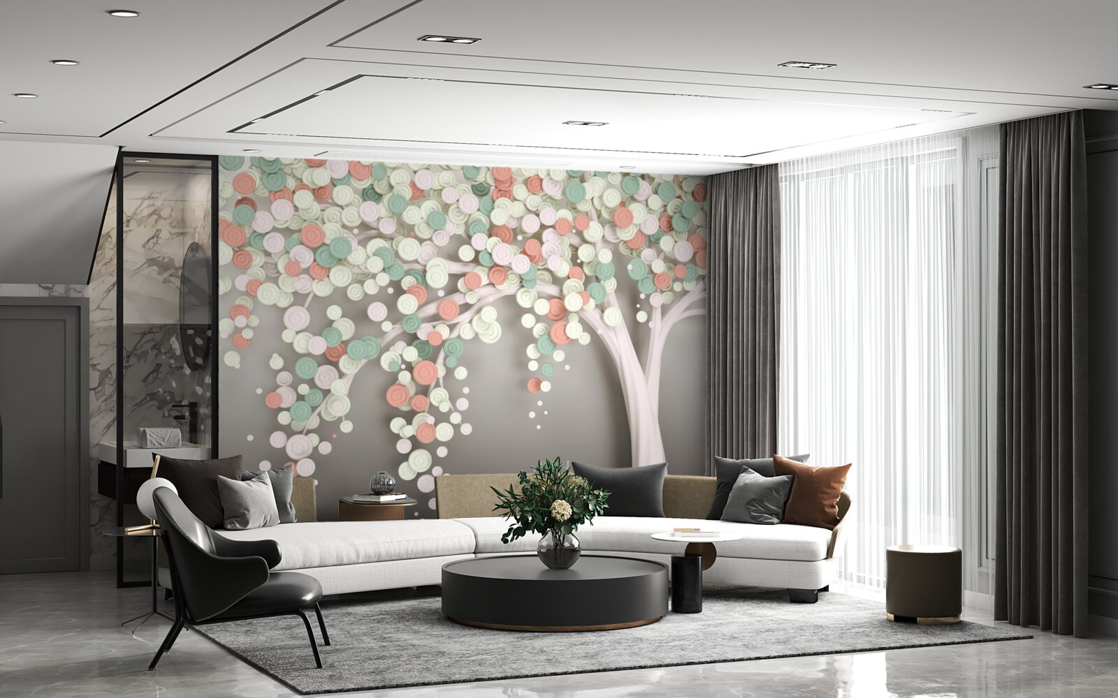 Papier peint feuilles d'un arbre en automne