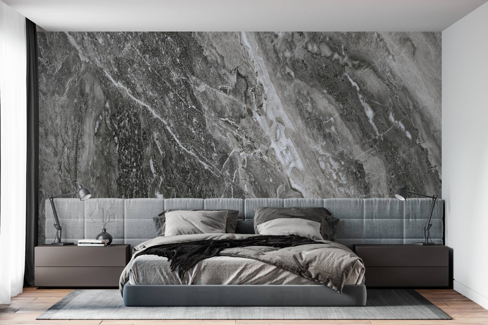 Papier peint abstraction de marbre dans le grondement du tonnerre