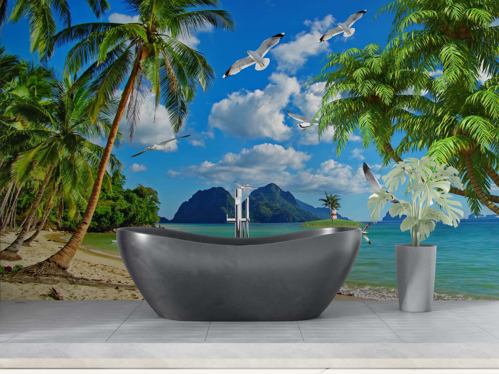 Papier peint Le paradis sous les tropiques