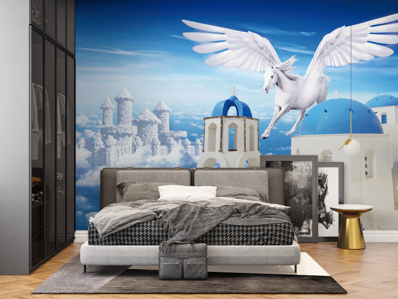 Papier peint Pégase léger planant