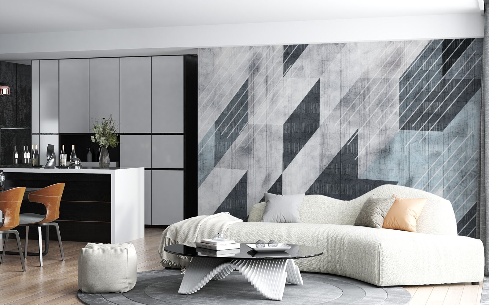 Papier peint blocs prometteurs