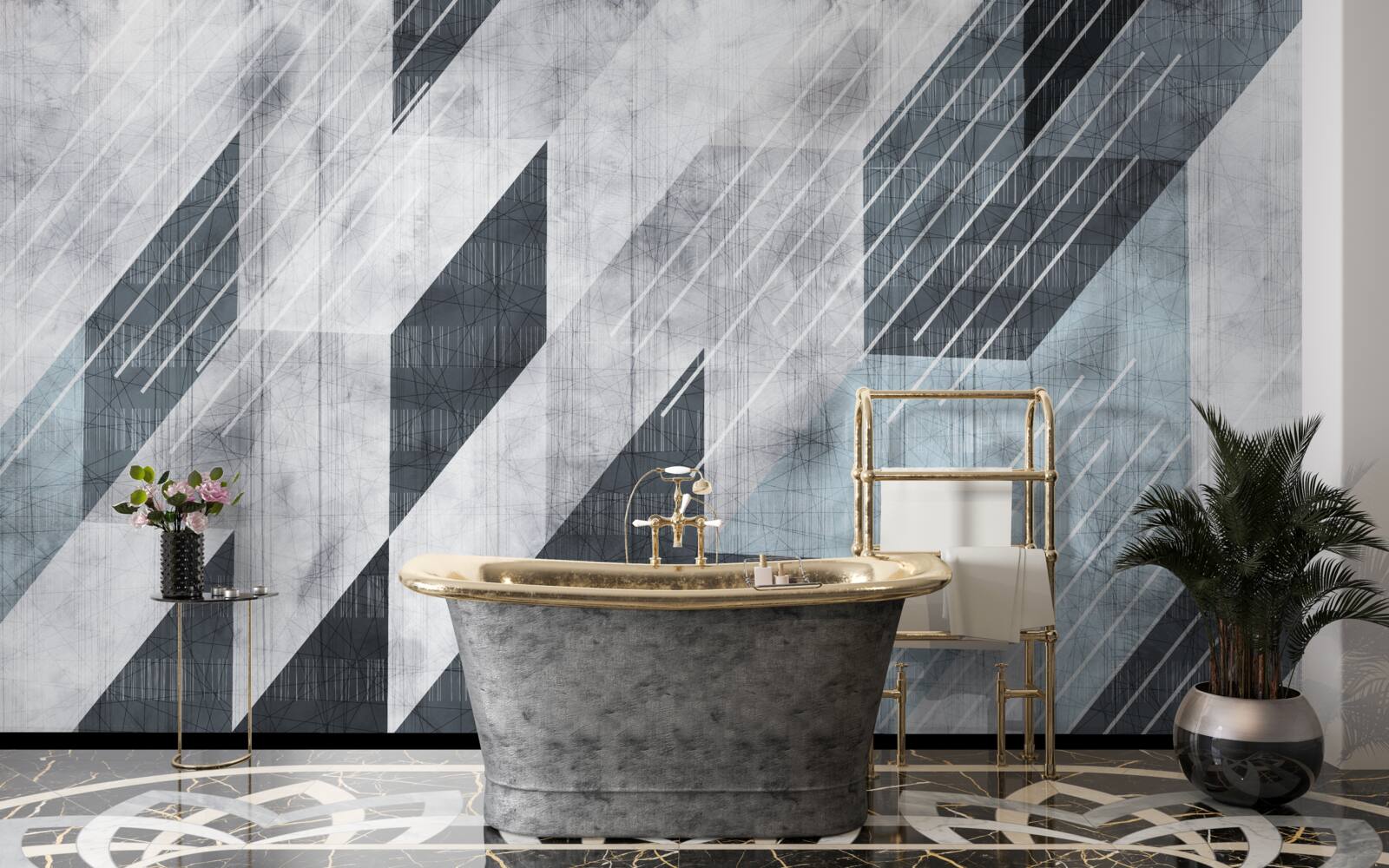 Papier peint blocs prometteurs