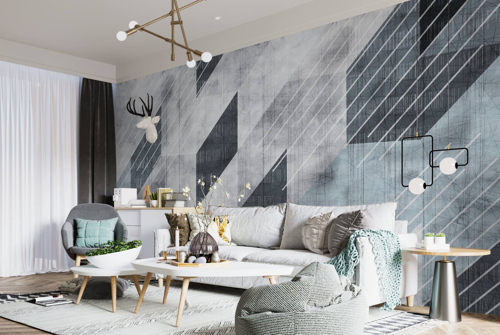 Papier peint blocs prometteurs