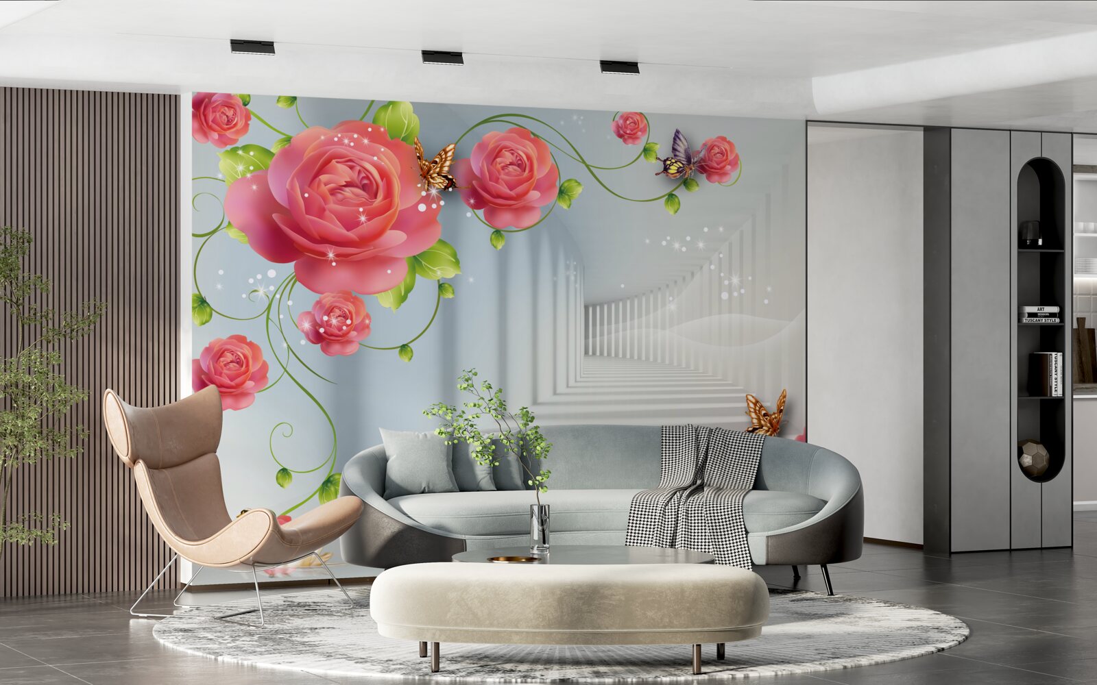 Papier peint des roses rouges sont déposées devant les parents