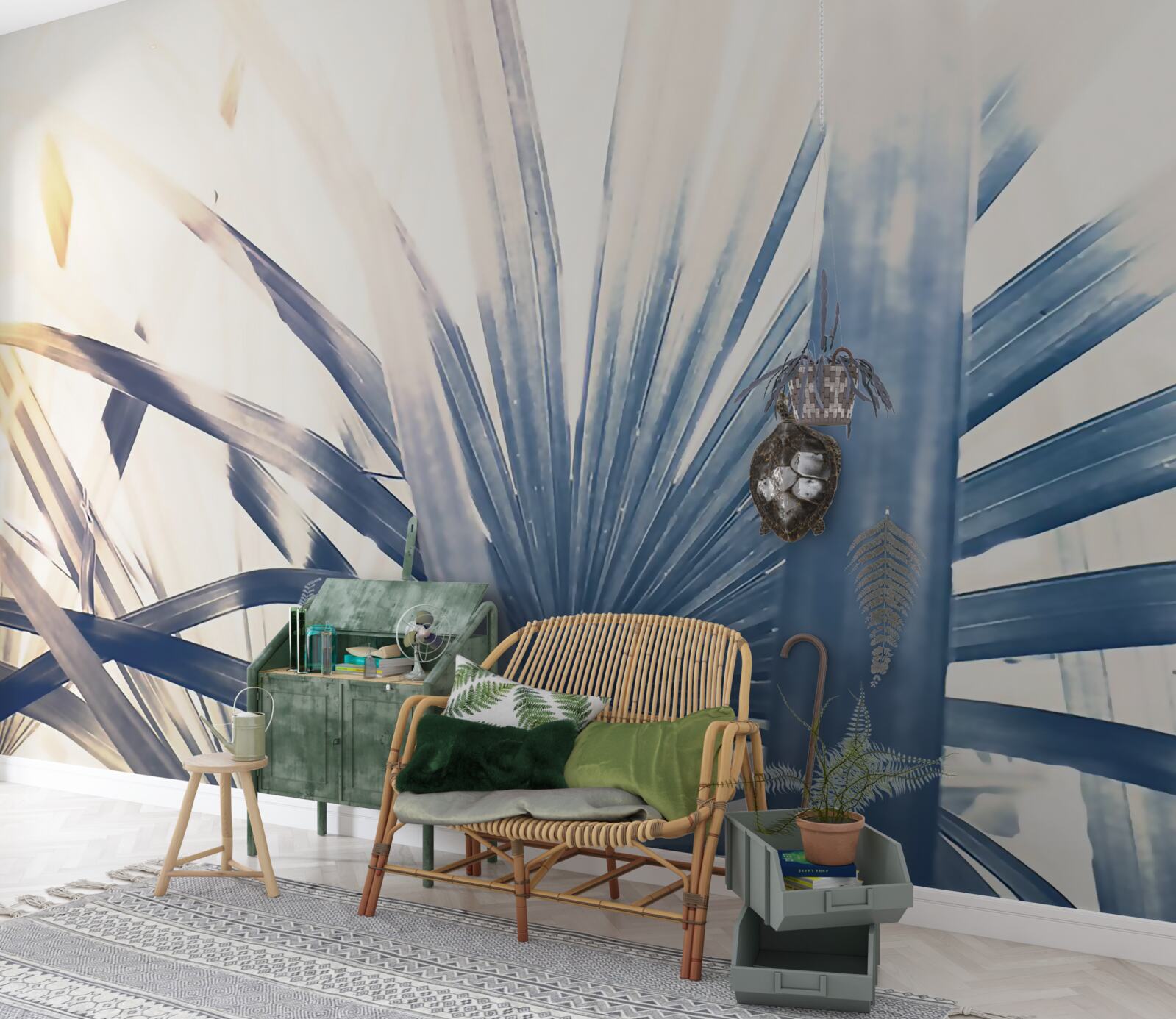 Papier peint gros plans de feuilles de palmier