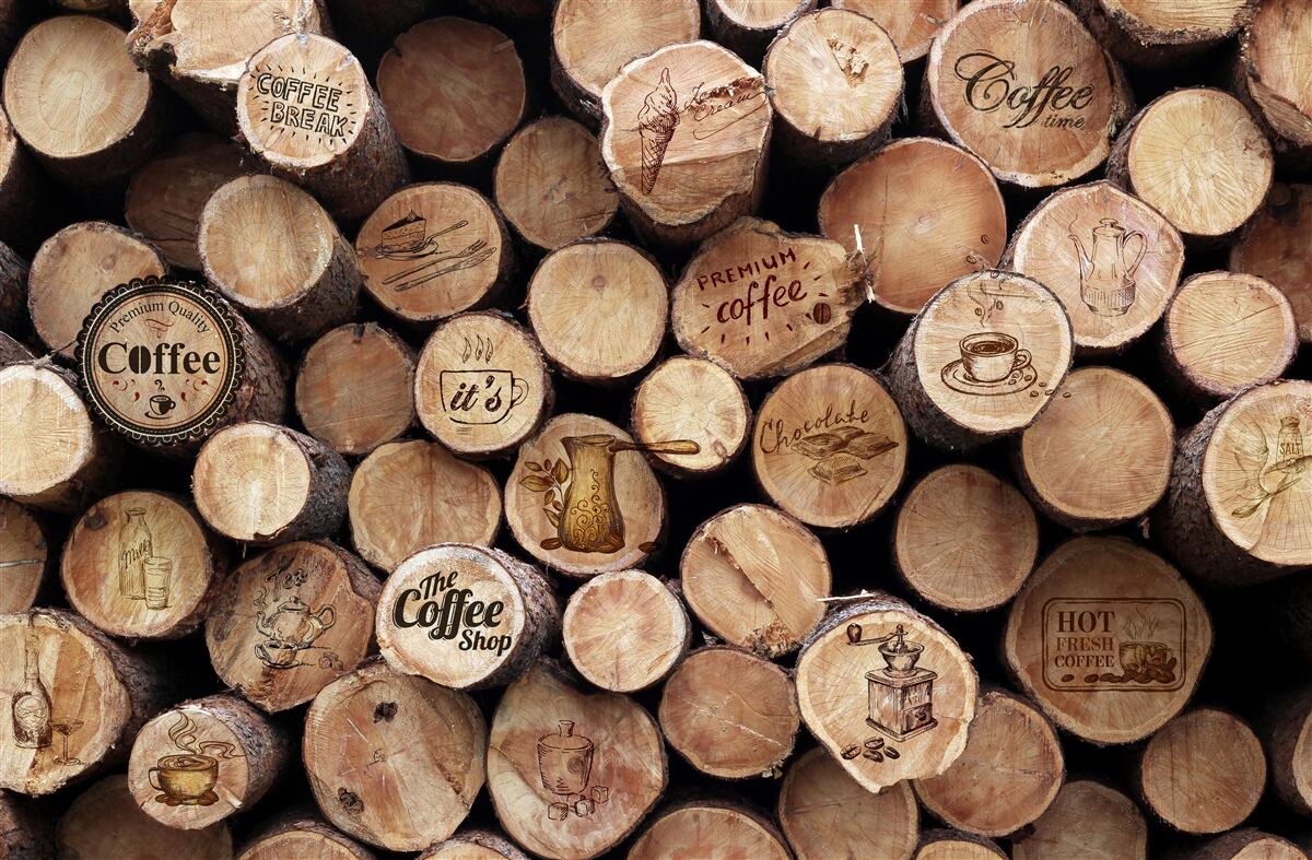 Papier peint bouchons de vin avec photos