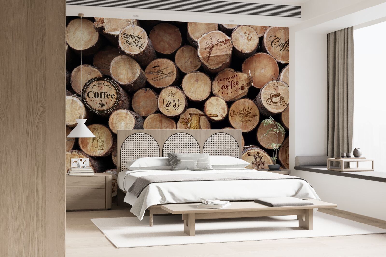 Papier peint bouchons de vin avec photos