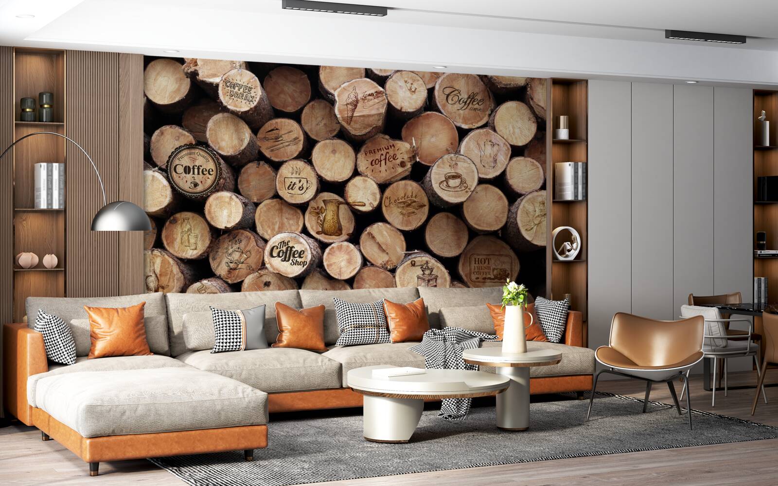 Papier peint bouchons de vin avec photos