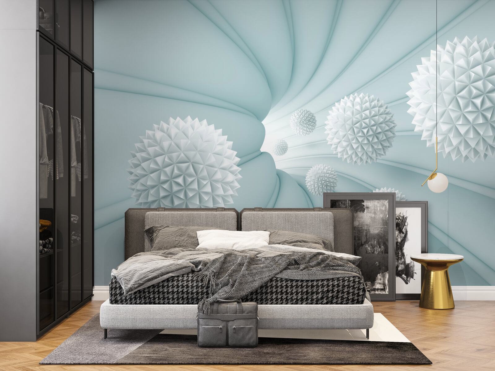 Papier peint des balles qui volent dans le tunnel