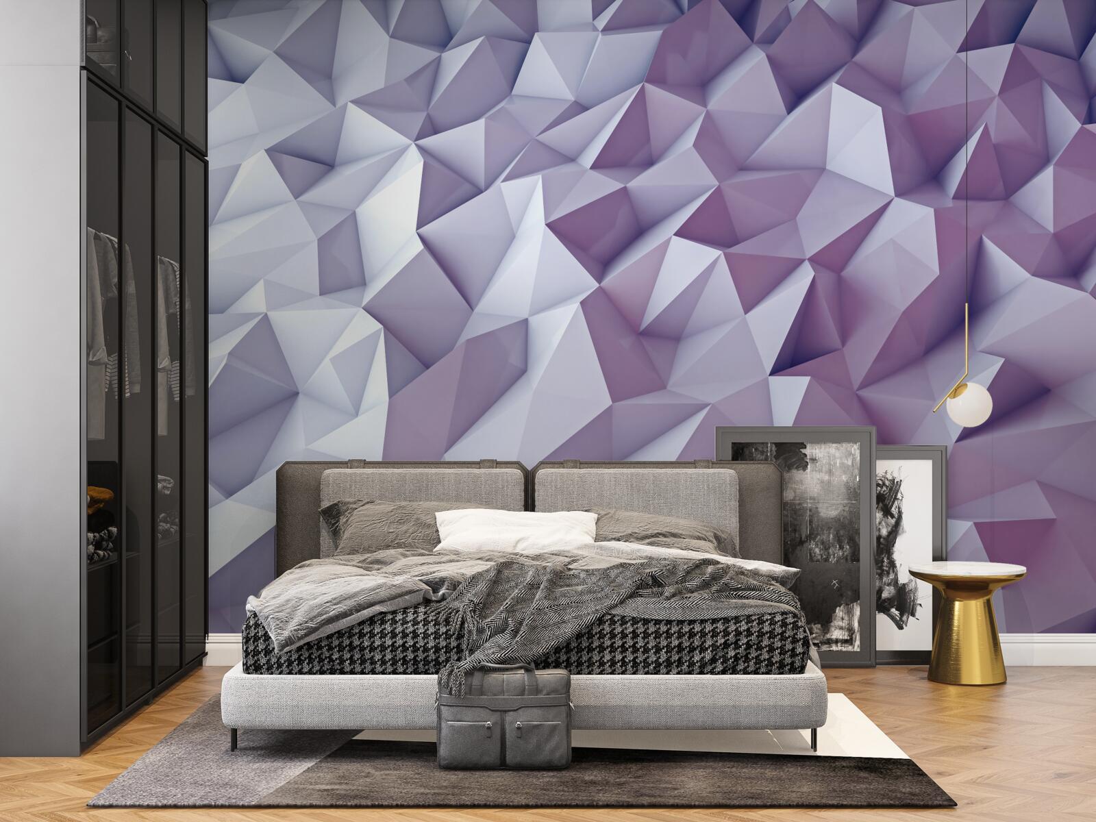 Papier peint abstractions de gradients en forme de triangles