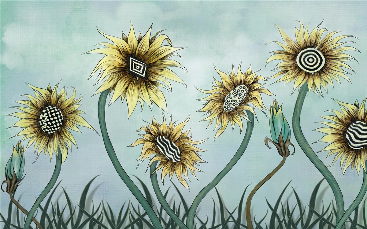 Papier peint des bourgeons dorés étonnants