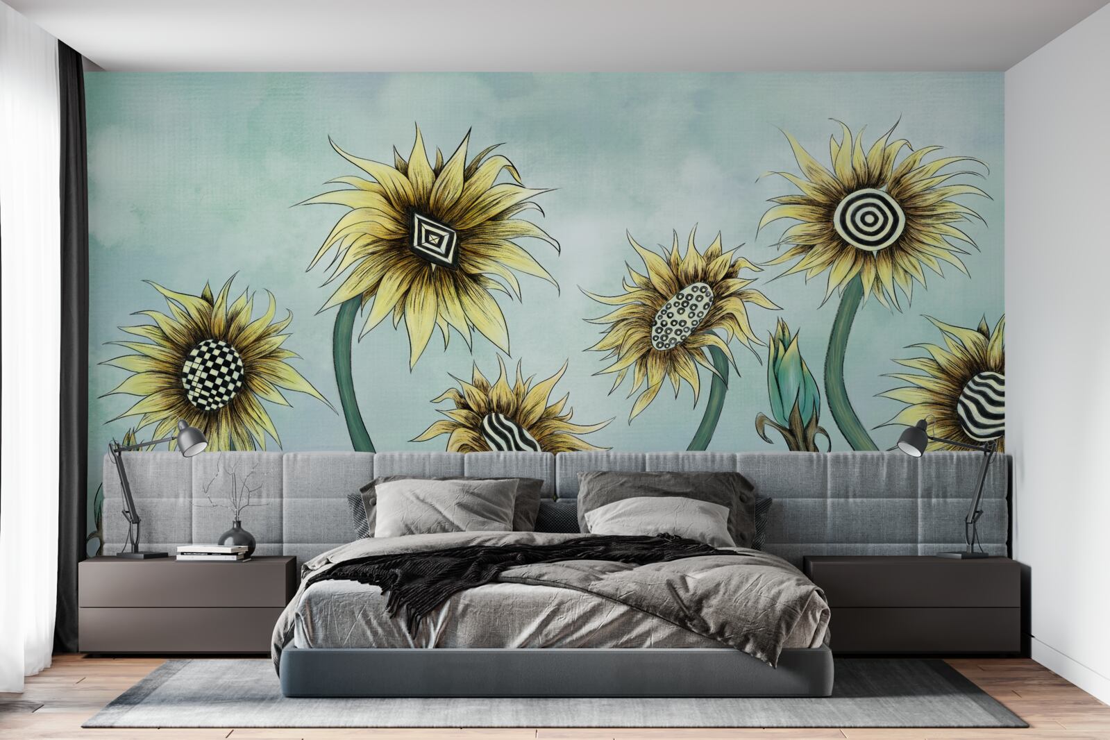 Papier peint des bourgeons dorés étonnants