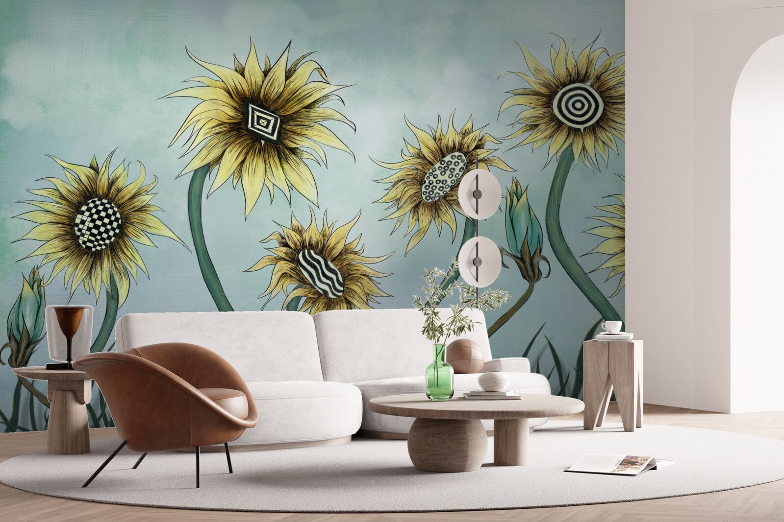 Papier peint des bourgeons dorés étonnants