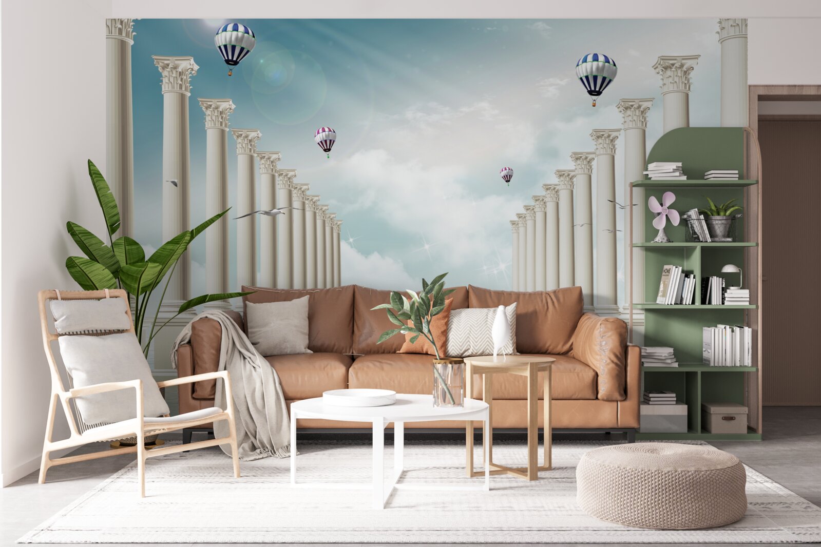 Papier peint Les arcs de l'Égypte sur fond de ciel bleu