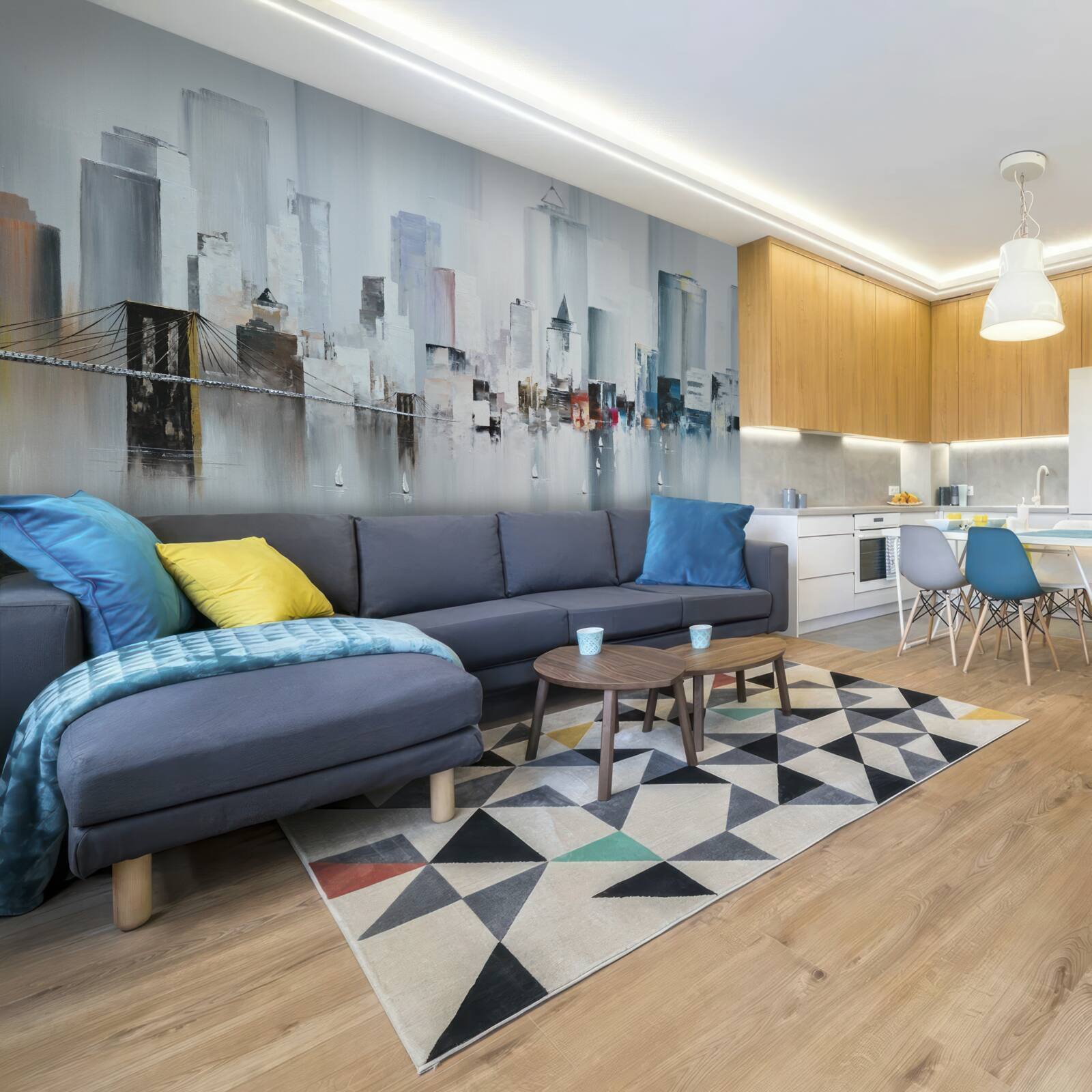 Papier peint par temps de pluie à new york