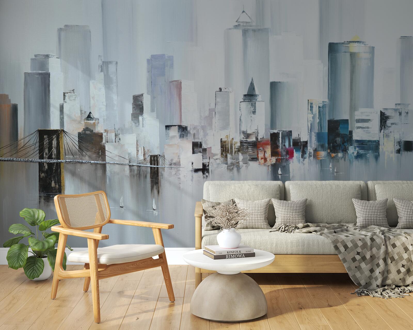 Papier peint par temps de pluie à new york