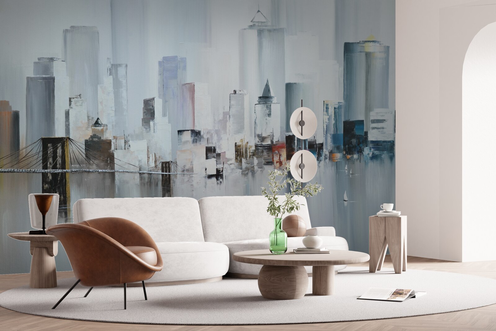 Papier peint par temps de pluie à new york