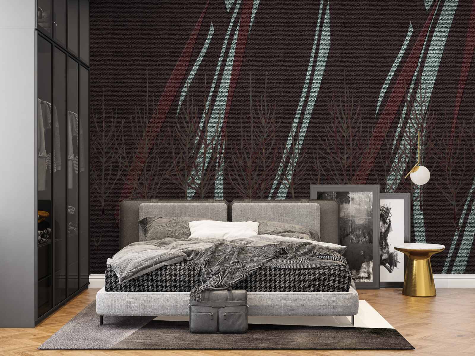 Papier peint fortes pluies