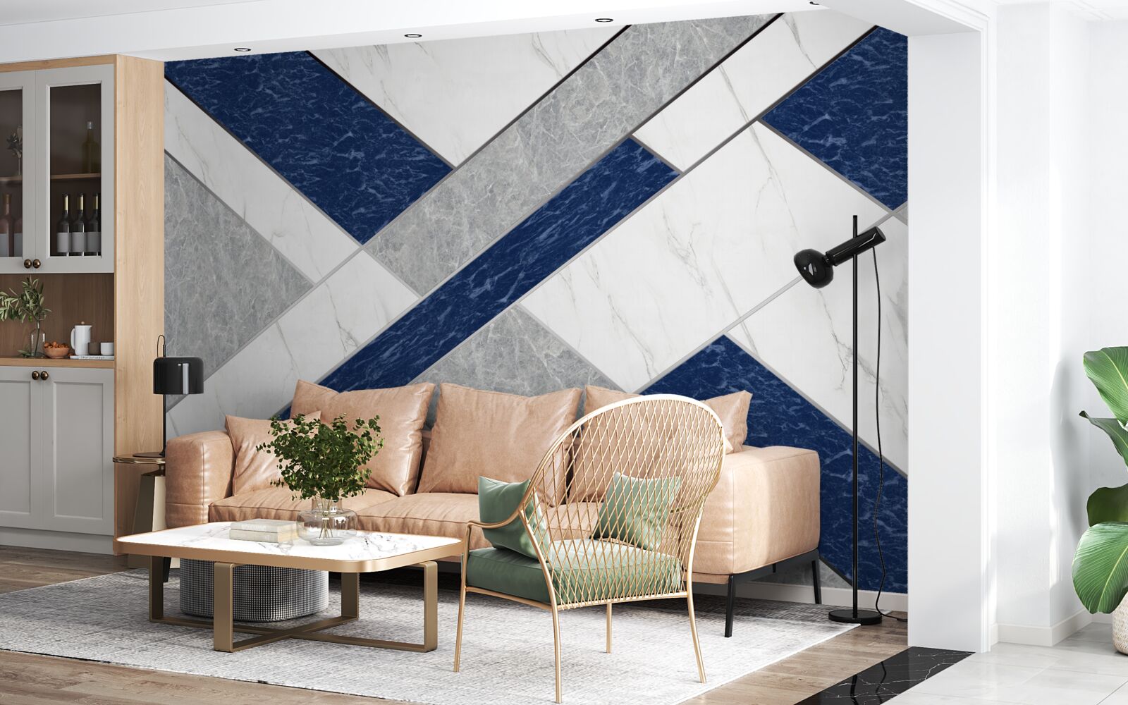 Papier peint sur la ligne de mire pour les bleus-gris